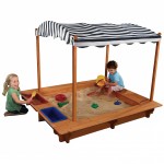 Spatiu de joaca lada cu nisip - Cutie din lemn cu acoperis Canopy Kidkraft Spatiu de joaca lada cu nisip - Cutie din lemn cu acoperis Canopy Kidkraft